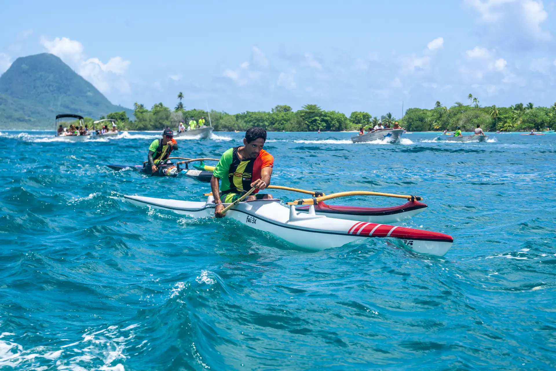Paysage luxuriant de Huahine