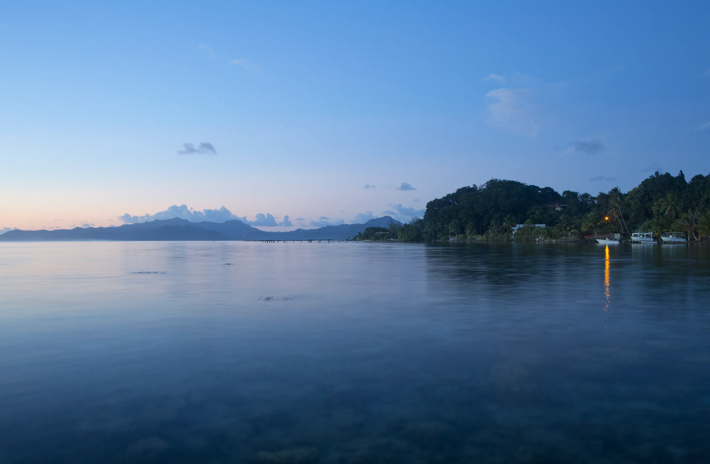 Vue sur le lagon de Raiatea