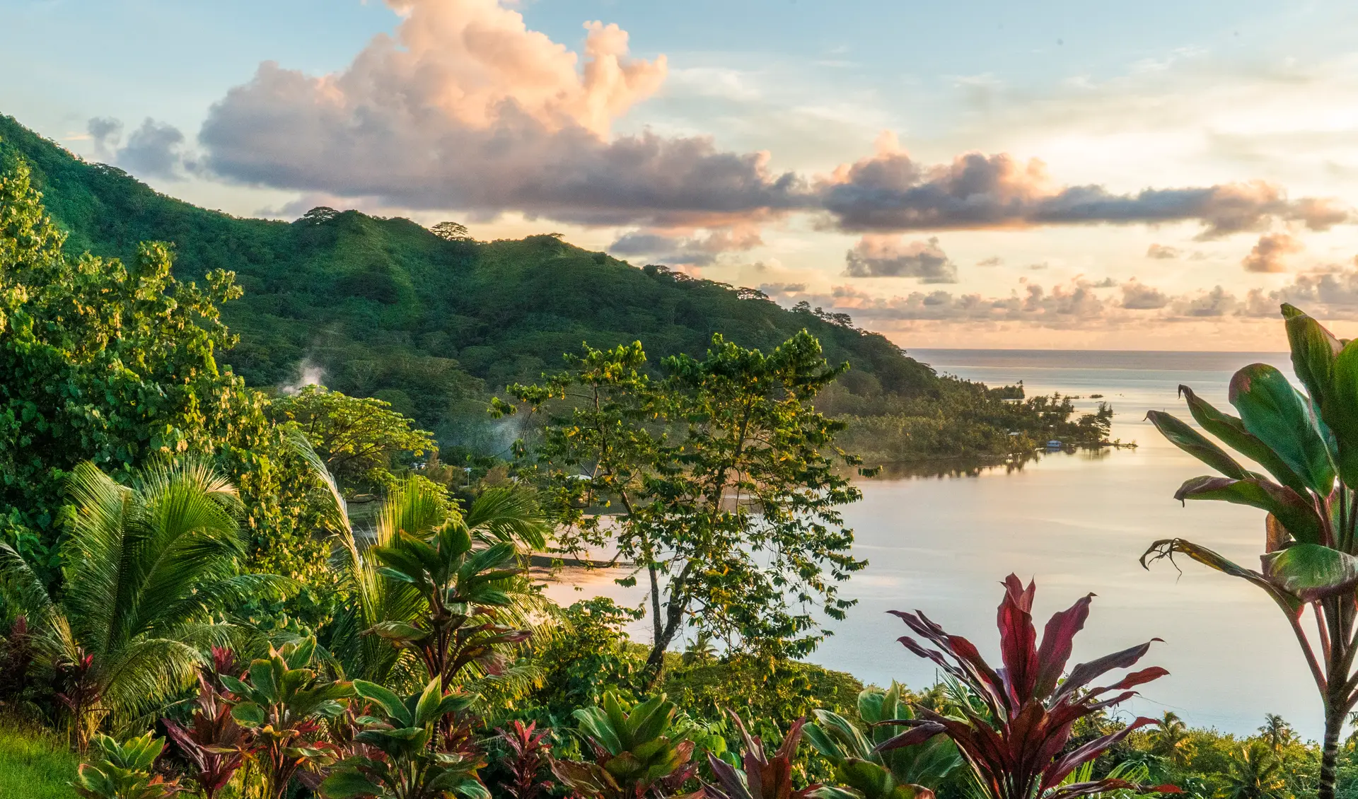 Vue sur le lagon de Raiatea