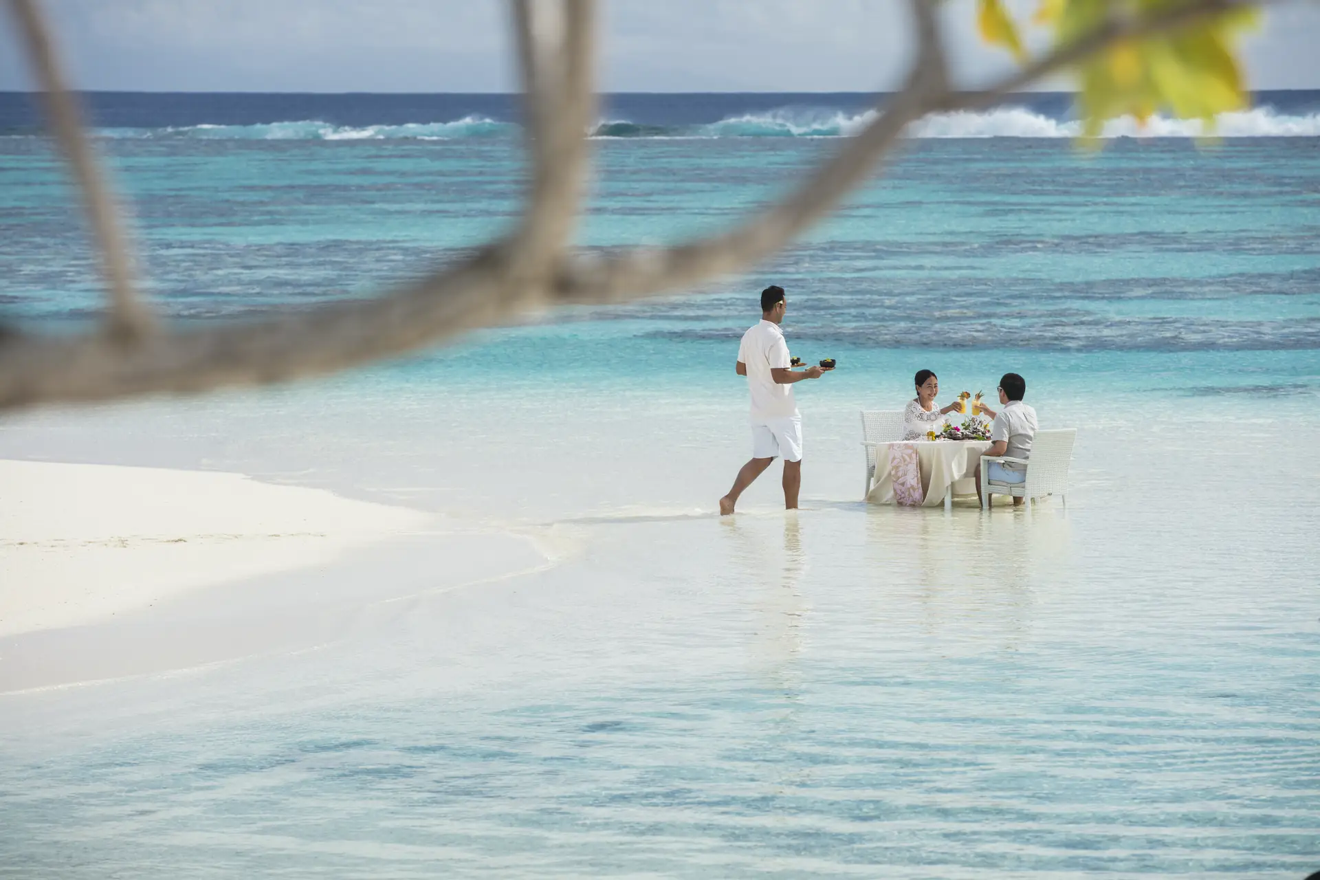 Plage et lagon de Tetiaroa