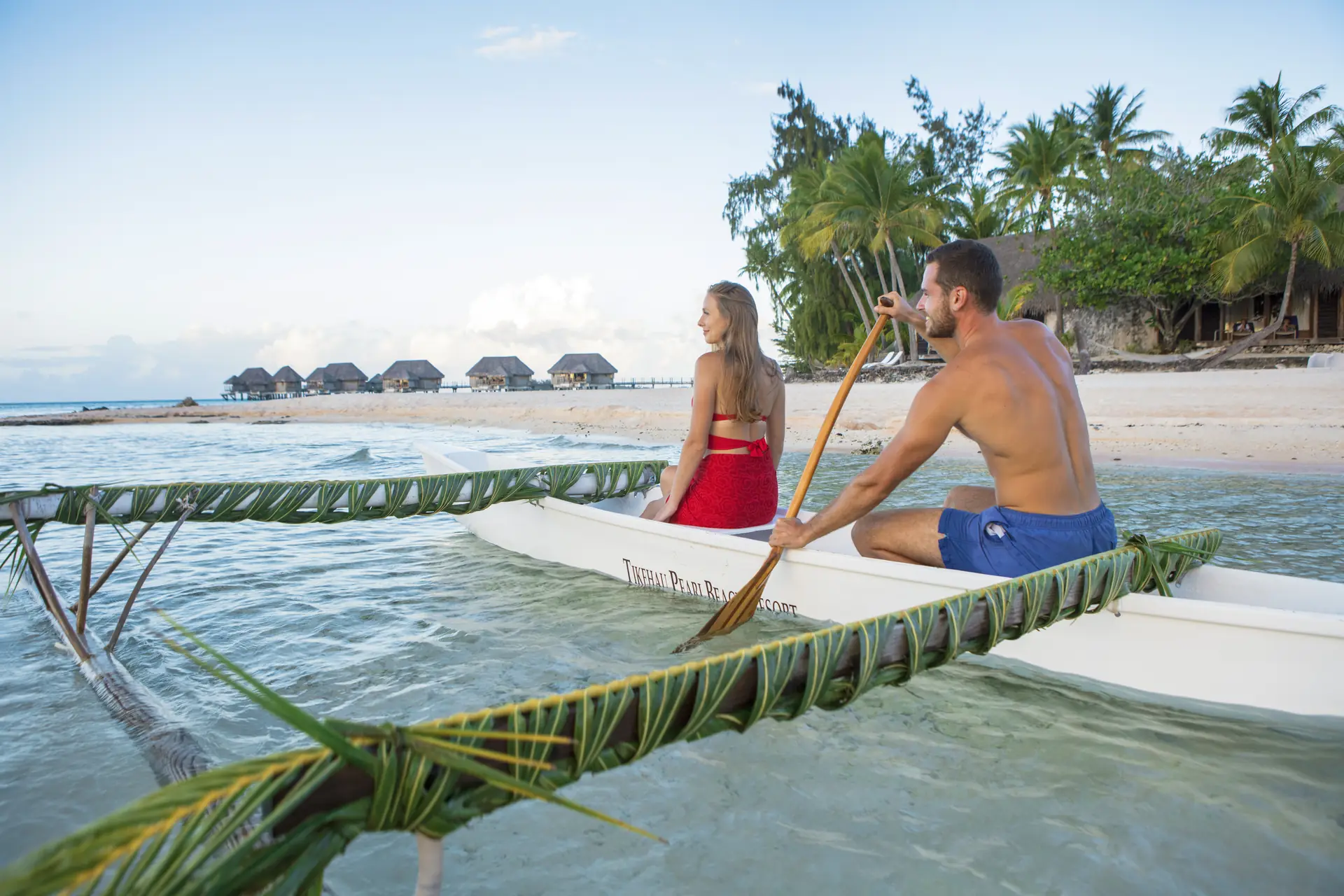 Plage polynésienne idéale pour un voyage de noces