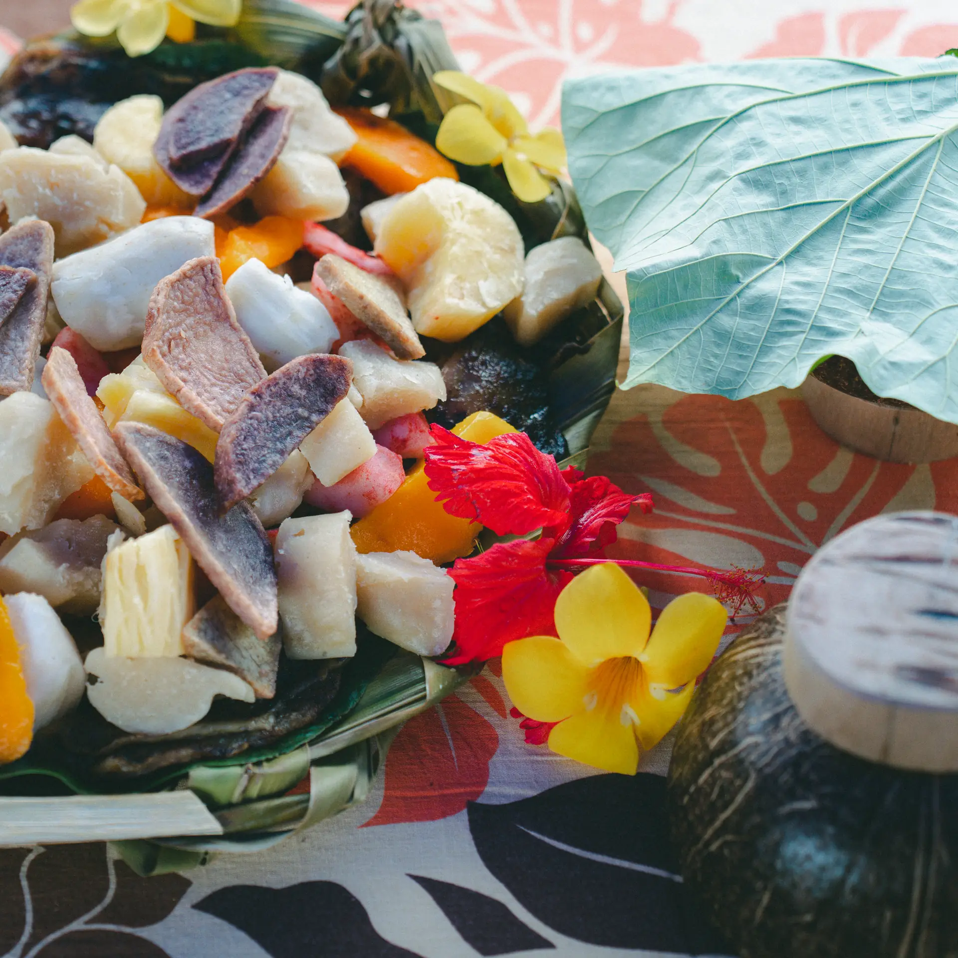 Uru (fruit de l'arbre à pain), plat traditionnel polynésien